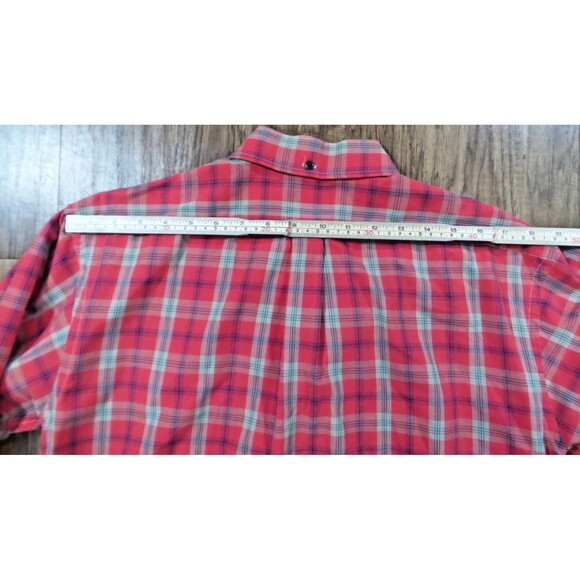 Paddock Club by Arrow Men's Long Sleeve Button Down Long Sleeve Plaid Medium - Picture 10 of 11